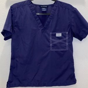 Blue Sky Scrub Top
